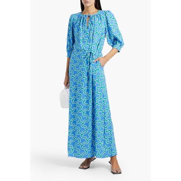 Diane Von Furstenberg Drogo Printed Woven Maxi Dress - Picture 1 of 10